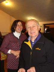 Dva najbolj zaslužna za razvoj sadjarstva v Mislinjski dolini Maruša Vaukan in Jože Jeseničnik.